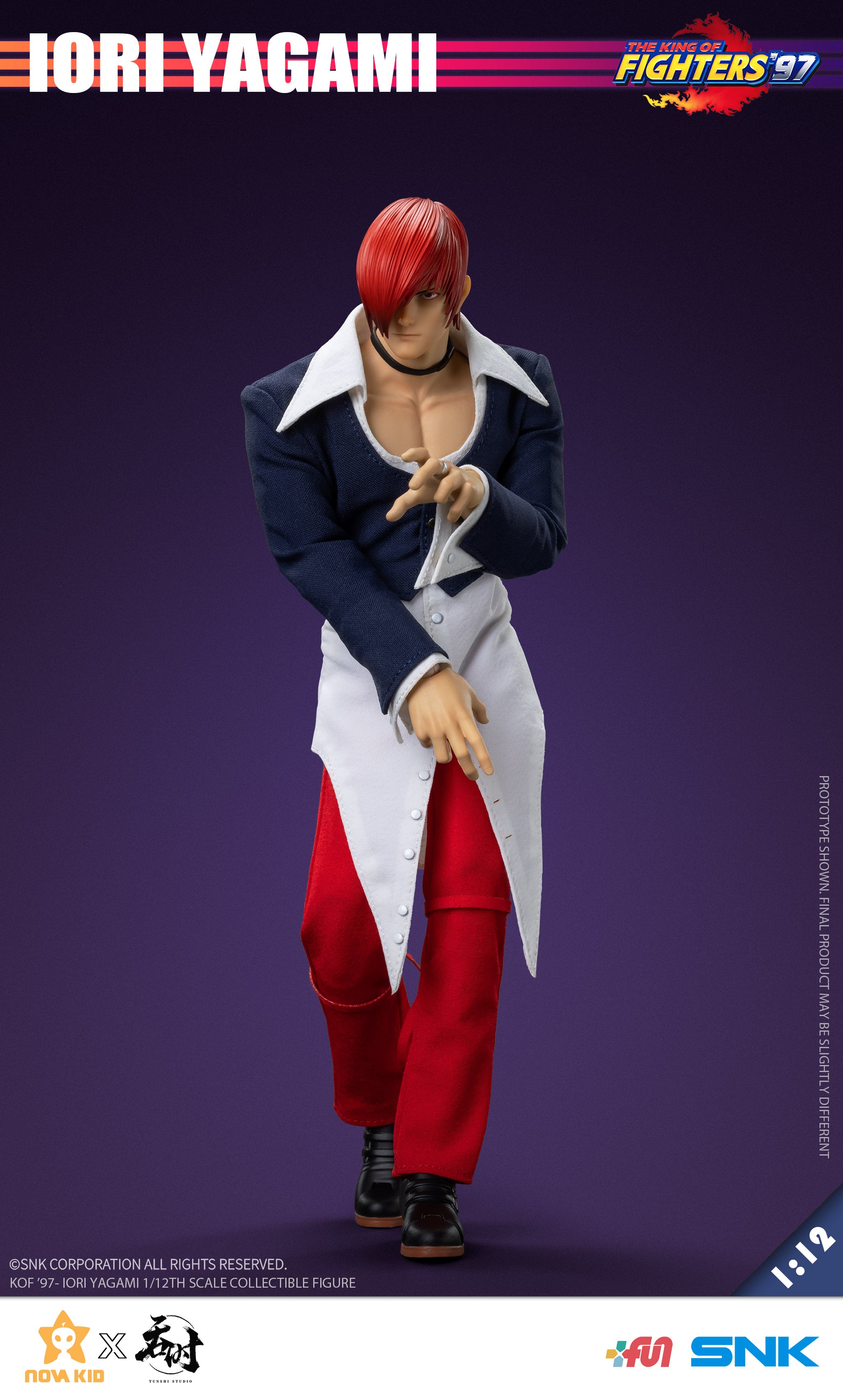 USA Stock) Tunshi Studio Official SNK Licensed KOF97 IORI YAGAMI