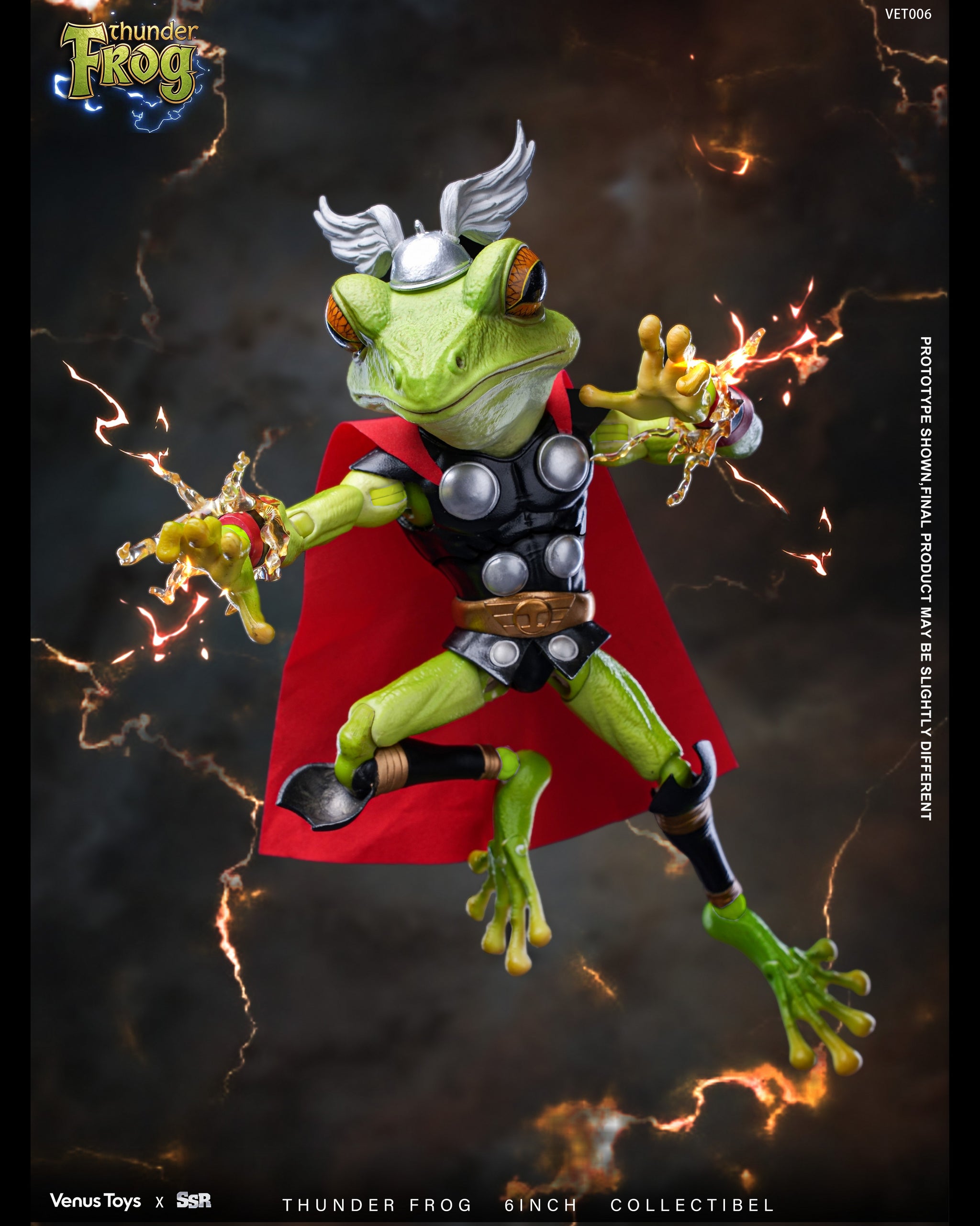 Preorder) Venus x SSR 6in thunder frog action figure VET006 – 5ktoys