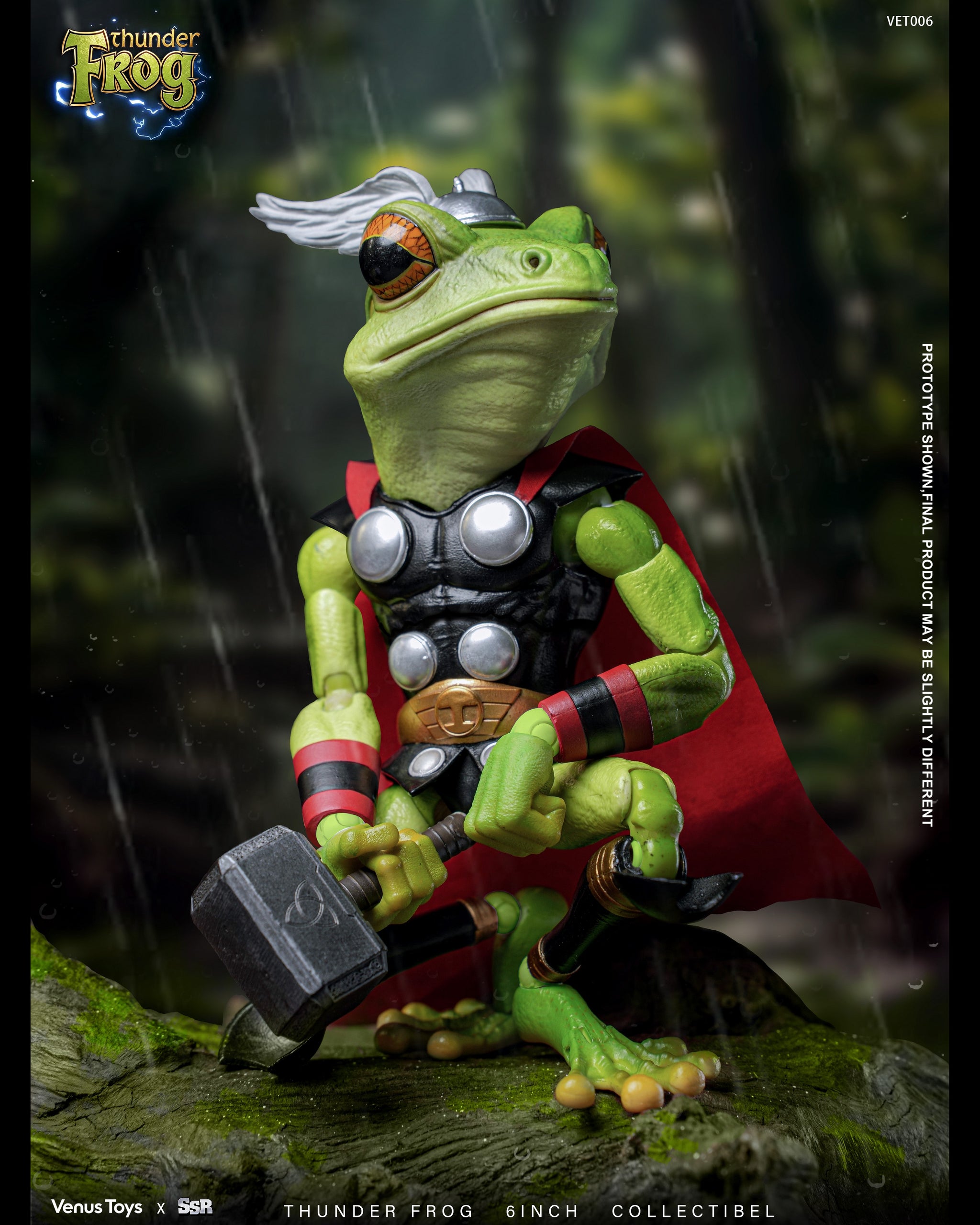 [限定品]FROG 中古品ウッドドール　キープキャスト限定カラー 中古品 Preorder) Venus x SSR 6in thunder frog action figure VET006 – 5ktoys